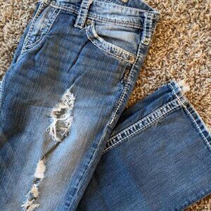 Women's Blue and Navy Jeans